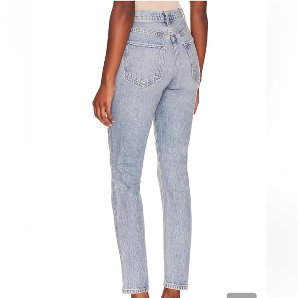 Agolde Riley High Rise Straight Crop - Picture 3 of 9